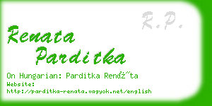 renata parditka business card